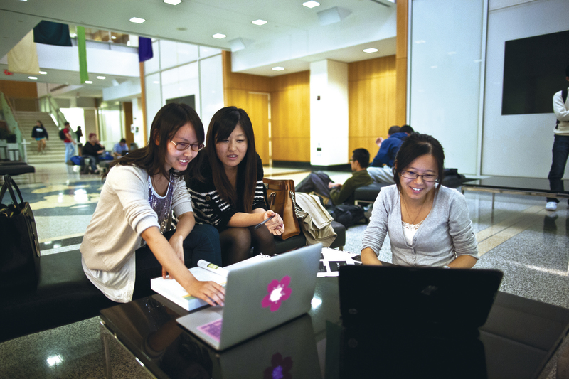 GWSB students studying