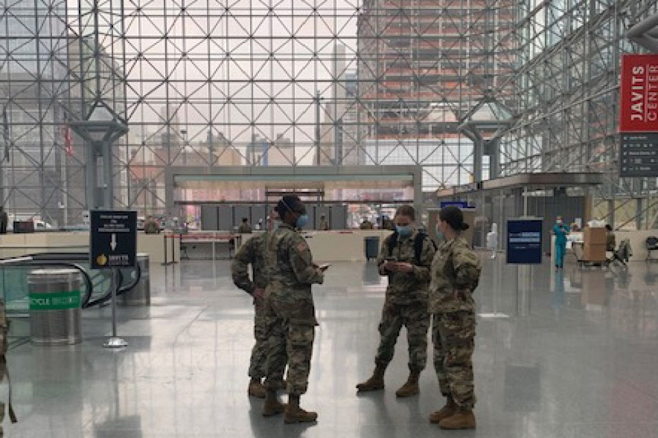 U.S. Army Reserves colonel and family nurse practitioner, Tryphena Lewis spent a month caring for COVID-19 patients at a makeshift hospital set up in the Javits Center, a convention center on Manhattan’s West Side.