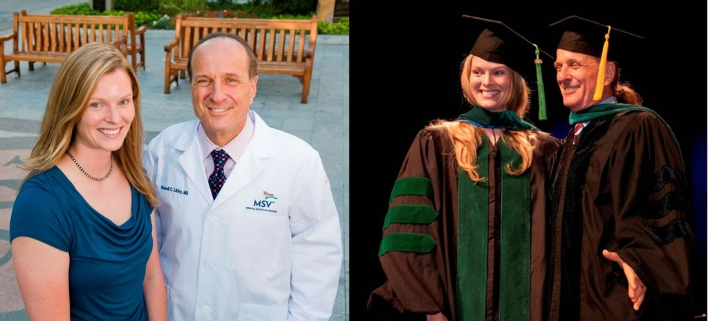 Allison Hoff, MD ’15, and Russell Libby, MD ’79