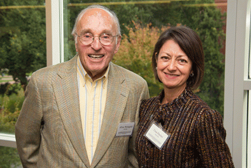 Faculty and Staff at a reception honoring donors.