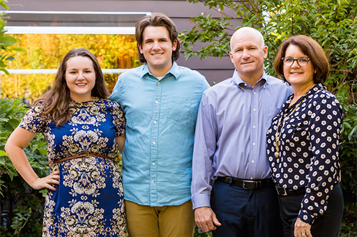 Steve and Terry Godfrey with daughter, Brigid and son, Kieran.