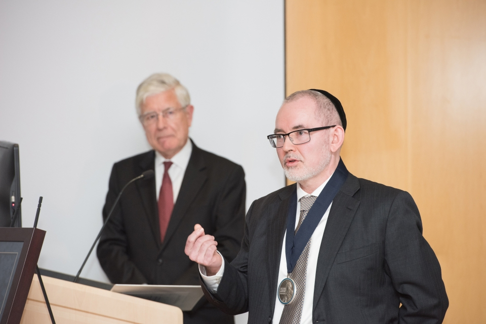 Dr. Michael Keidar installed as A. James Professor of Engineering