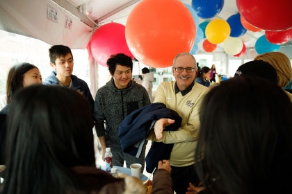 President LeBlanc Meets with students