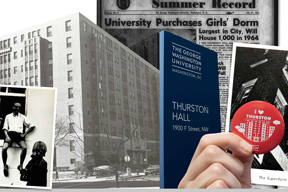 Thurston Hall historical collage
