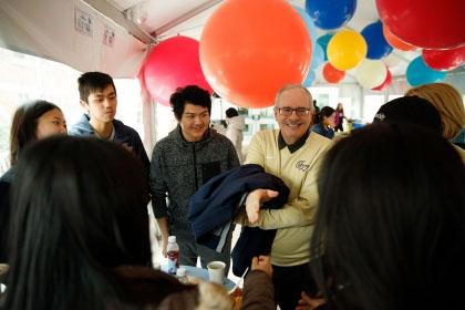 President LeBlanc Meets with students