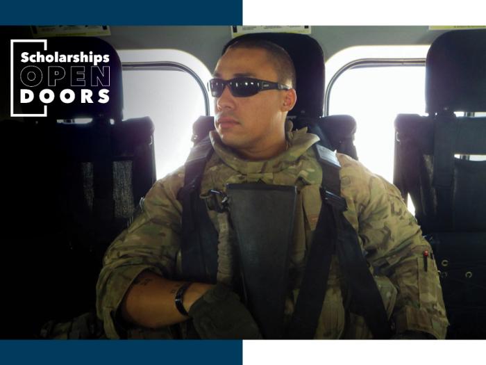 Former U.S. Army Staff Sgt. Andrew Garza, M.A. ’22, M.B.A. ’22